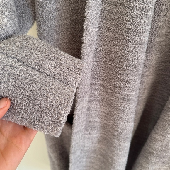 Barefoot Dreams Cozy Chic Cardigan Gray M - Picture 6 of 9